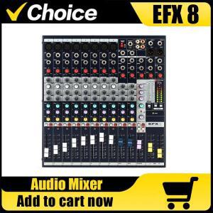 전문가용 EFX8 8 다목적 8채널 오디오 믹서 사운드 콘솔 (무대 공연 컨퍼런스 믹싱