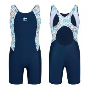 [레노마수영복](김해점)*방수주머니+수영지퍼백 증정*여아 플라워 X백 3부 반신수영복 네이비/GS2G863-NV