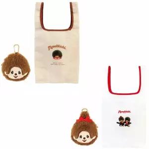 몬치치 인형 파우치에코백(시장가방) W26xH46.5cm