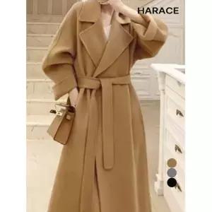 헤레이스 (진베이지재입고)[울100%]카라 오버핏 핸드메이드코트_YMSH23FW953