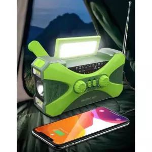 수동 발전기 비상 조명 라디오 자가 태양광 휴대용 전기