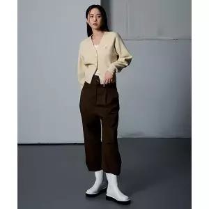 매장정품 TOPTEN 탑텐 여성) 벨티드 커브드핏 팬츠_MTE3PP2001 MTE3PP2001 1187597