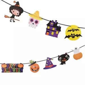 가랜드 할로윈파티 종이 캠핑가랜드 텐트(꼬마마녀)