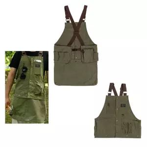 감성 캠핑 앞치마 카페 캔버스 서빙 바베큐 다용도 fXY7+7ebL