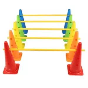 허들콘 키더스 허들바 체육 축구콘 유아체육교구 체육교구 세트 10p 48cm