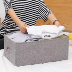 [생활] 페브릭 접이식 손잡이 정리함 의류 보관함 수납 박스