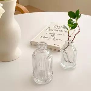 글라스 디퓨져 - 스트라이프 미니 엔틱 디퓨저병 유리 ZWY2+4GTY