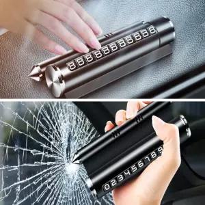 3IN1 비상탈출망치 주차알림판 다용도 거치대 qmf8+6ieI