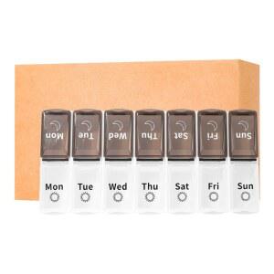 푸시 휴대용 용기 케이스 정리함 밤 약 일 상자 알약 대형 병 통 버튼