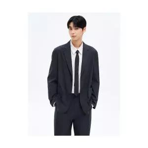 매장정품 에잇세컨즈 8SECONDS 코튼 나일론 루즈핏 셋업 재킷 네이비 215411BY1R 612851