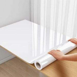 일반 광택 붙여 넣기 벽 스티커 PVC 진주 필름 방수 벽지 룸 DIY 자체 접착 옷장 주방 가구 혁신