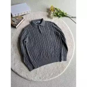 남자 니트 빈티지 가을 칼라넥 스웨터 트위드 헨리넥 터틀넥 KS3