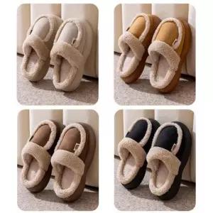 바이브모션 여성 겨울 털부츠 가벼운 키높이 데일리 털부츠 겨울 방한화 털 슬립온 모카신