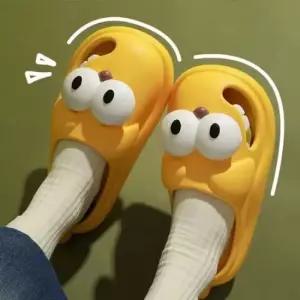 bns 여성용 여름 왕눈 강아지 말랑한 쿠션 샌들 슬리퍼 강아지슬리퍼 구멍슬리퍼