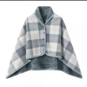 bns 어깨 무릎 보온 겨울 밍크 퍼 극세사 단추 숄 망또 담요 밍크담요 퍼담요 미니담요