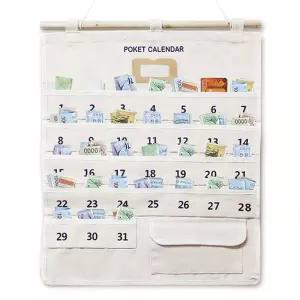 용돈 달력 생활비 저축 영수증 약 비상금 포켓 캘린더