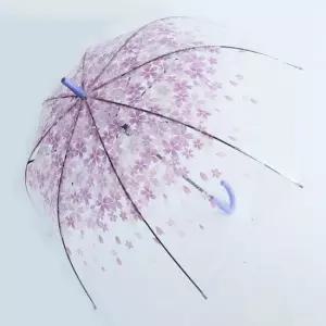 장우산 퍼플 튼튼 벚꽃 투명 2개 가벼운한 예쁜 대형우산 패션우산 이쁜우산 큰우산