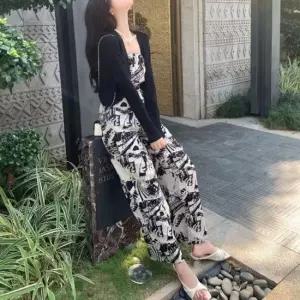 코코비치 여성 점프수트 바캉스 밴딩 여름 휴가 와이드 룩 캐주얼 비치웨어 K1208 점프슈트