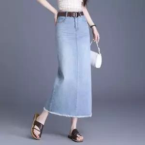 여성용 치마 데님 빈티지 A라인 봄여름 데일리 하이웨스트 H라인 빅사이즈 트렌 G SPO마켓1