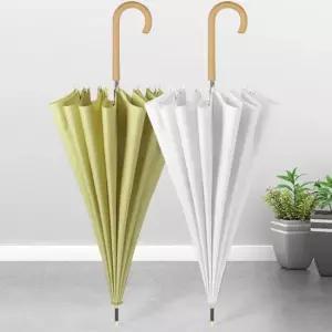 파스텔 클래식 우드 곡자형 장우산 16K 패션 우산 학생우산 성인우산 튼튼한우산