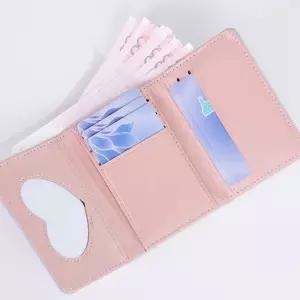 초등학생 생일선물 용돈 포켓 지폐 카드 닫는 지갑 미니지갑 단지갑 3단지갑 발바닥무늬