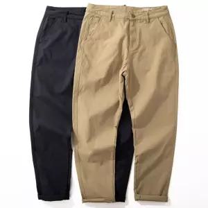 남자 팬츠 캐주얼 가을 비즈니스 데일리 긴 스판 슬랙스 테이퍼드팬츠 배기핏 M스포3