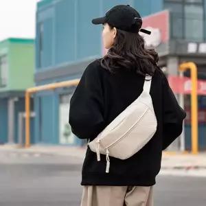 여행 웨이스트 백 외출용 슬림 핸드폰 남녀공용 힙색 슬링백 캐주얼 크로스 데일리 가벼운 커플 패션 가죽