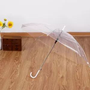 투명 반자동형 비닐 우산 1단 장우산 학생 성인 패션 반자동우산 튼튼한우산 데일리우산