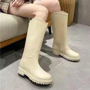 2컬러 데일리 롱 레인부츠 DS-CC510 여성레인부츠 롱레인부츠 롱장화 롱부츠 장마부츠