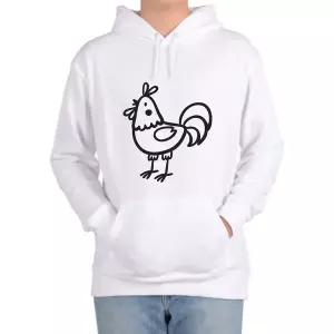 [골드스마일]기모후드티 수탉 암탉 닭띠 십이지간 12지간 꼬끼오