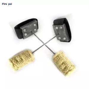 호환  화재 밸리 댄스 장비 화재 수행자 소품 불꽃 쇼 춤 손잡이 양초 바디 토치 흐름 아트 팜 횃불