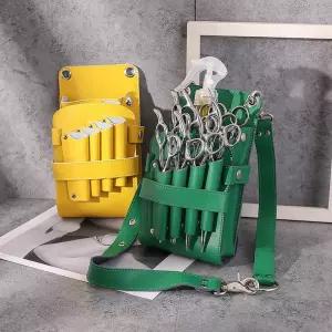 미용사 미용 헤어 벨트 허리 가죽 가위집 가방 스텝