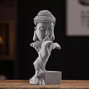 가정 장식용 티흐드니 불상 명상 피규어 실내외 사용 불교 요가 선 장식 정원용 작은 알타르 기도 주자