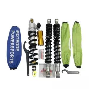 바이크 오토바이쇼바 리어 서스펜션 야마하 밴시 YFZ 350 1987-2010용 모테데 1세트 헤비듀티 블랙 스프링