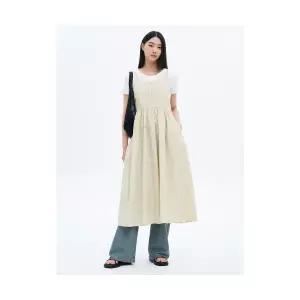 매장정품 에잇세컨즈 8SECONDS 50수 코튼 레이어드 롱 원피스 아이보리 355471LY40 613733