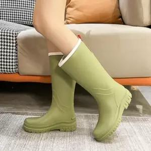 4컬러 파스텔 말랑 여성 롱 레인부츠 장화 패션부츠 레인부츠 롱장화 말랑하고 가벼운
