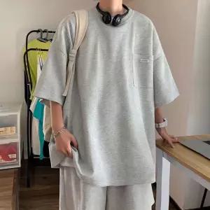 오버핏 반팔 반바지 세트 트레이닝 st 무지 데일리룩 Hfh7+9XIt