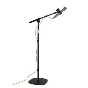 붐 암 마이크 스탠드가 있는 스탠드 바닥, 평평한 무게의 베이스, 24인치에서 68인치까지 높이 조절 가능