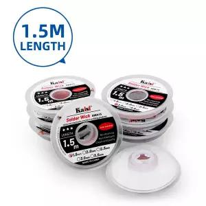 무연납 실납 납땜 와이어 BGA 스텐실용 심지 리무버 제거 브레이드 너비 1.5mm 2.0mm 2.5mm 3.0mm 1 개