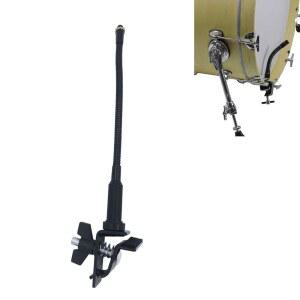 투오렌 드럼 림 마이크 마운트 홀더, 9.45인치 구스넥 텐션 로드가 장착된 클립, 세트 베이스 후프용 8mm 스레드 헤드 퍼커션 부착물