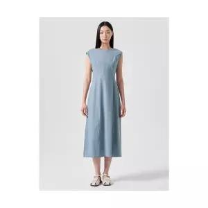 매장정품 에잇세컨즈 8SECONDS 나일론 민소매 원피스 블루 (114871AY2P) 114871AY2P 611471