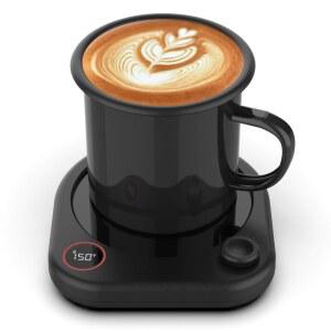 오레이서 커피 머그 워머 세트, 자동 차단 기능이 있는 책상용 가열 컵, 온도 조절이 가능한 차 우유 음료 캔들용 스마트 전기 히터