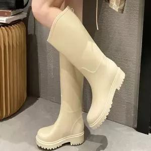 여성 2컬러 여름 장마철 롱 레인부츠 롱부츠 롱장화 여성레인부츠 롱레인부츠 롱장화