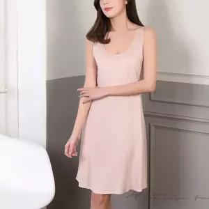 여자 속옷 슬립 웨어 원피스 실크 잠옷 천연 인견 ac