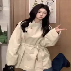 여사친 하프 빈티지 트렌치 케이프 원 체크 코트 데일룩 슬림핏 DAOL1