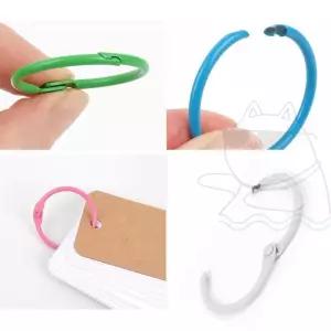 단어장 열쇠고리 원형 카드링 암기용 고리링 소품 정리용 ZHU8+1dKW