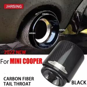 배기음튜닝 머플러 카본 파이버 배기 팁 블랙/실버 파이프 95mm 미니 소형 존 쿠퍼 웍스 2.0T JCW F54/F60