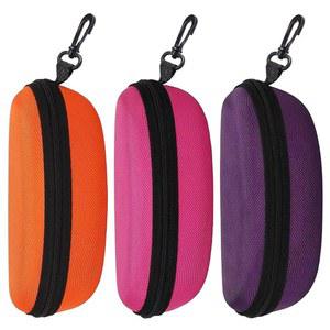 헤쉬바이 선글라스 케이스 박스 3개, 여행용 지퍼 하드쉘 안경 스크래치 방지 후크 정리함