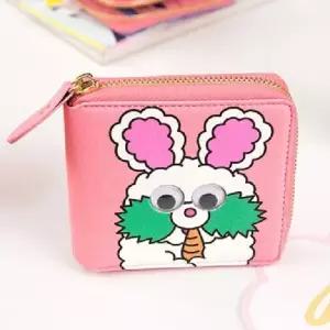 무빙아이 토끼 반지갑DG 예쁜지갑 반지갑 지갑선물 학생지갑