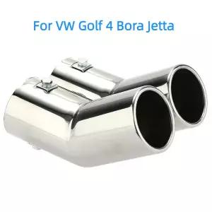 배기음튜닝 머플러  VW 골프 4 Bora Jetta 자동차 배기 테일 파이프 듀얼 스테인레스 스틸 용 팁